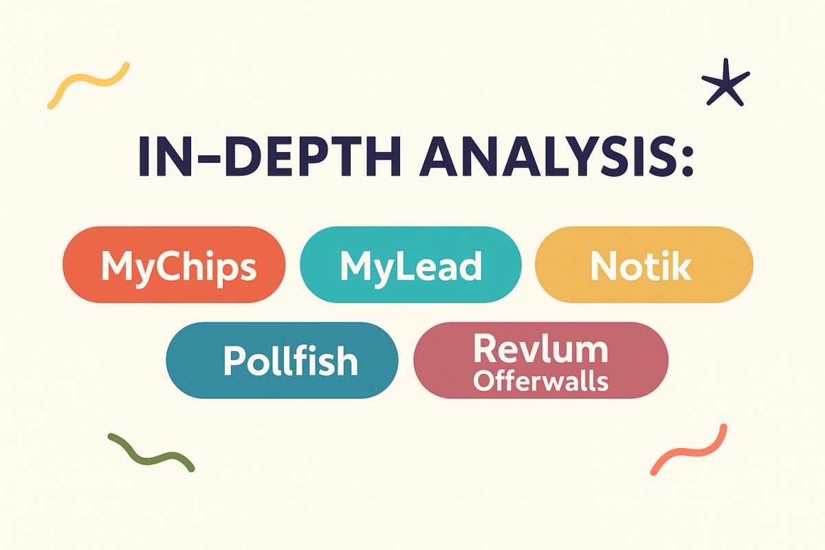 In-Depth Analysis: MyChips, MyLead, Notik, Pollfish & Revlum Offerwalls