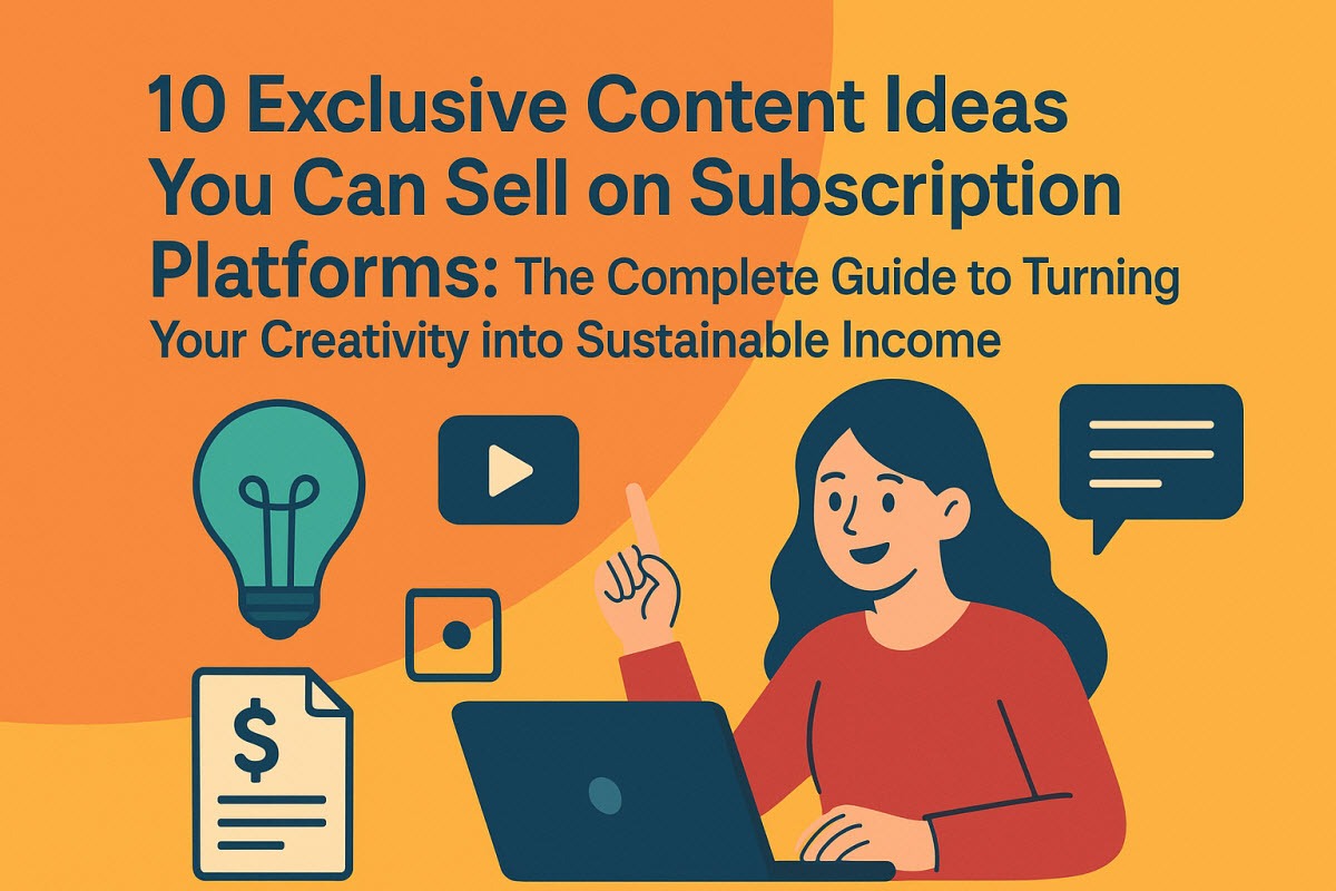 10 Exclusive Content Ideas You Can Sell on Subscription Platforms: The Complete Guide to Turning Your Creativity into Sustainable Income