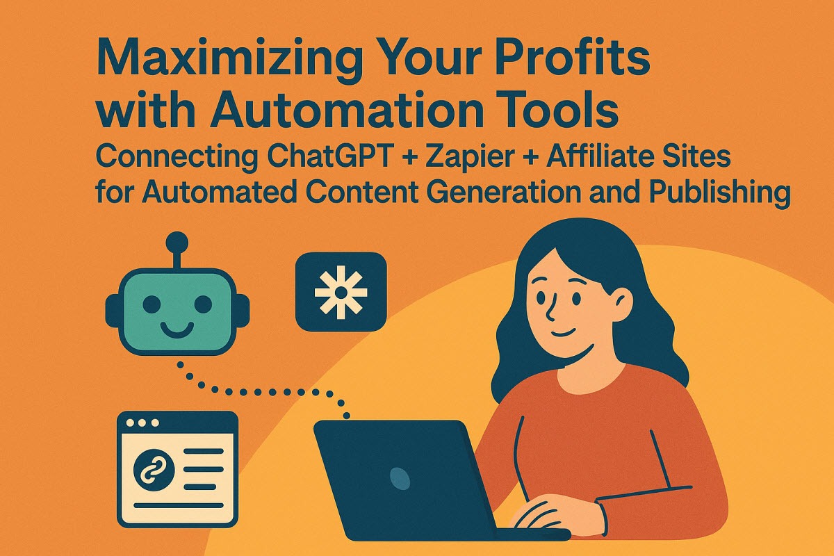 Maximizing Your Profits with Automation Tools: Connecting ChatGPT + Zapier + Affiliate Sites for Automated Content Generation and Publishing